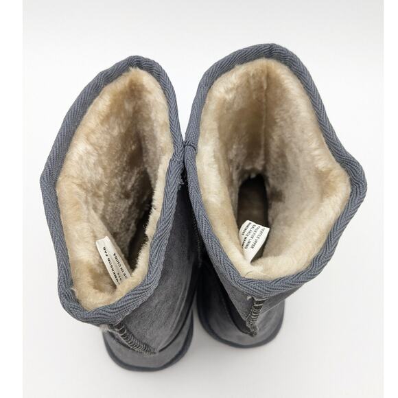 Harper Canyon Girls Winter Snow Boots Pull-On Faux Fur Lined Gray Size 3 EU18.5 - Picture 5 of 14